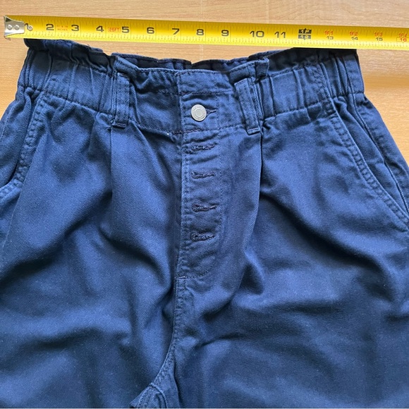 Time and Tru Navy Blue High Waisted Straight Leg Pants 12 - Picture 6 of 6